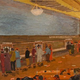 “The Old Policy Wheel,” a 1935 oil painting by Walter Ellison. (Image: ChicagoModern.org)